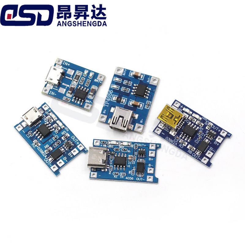 Tp4056 Module - 5 adet TP4056 şarj modülü 18650