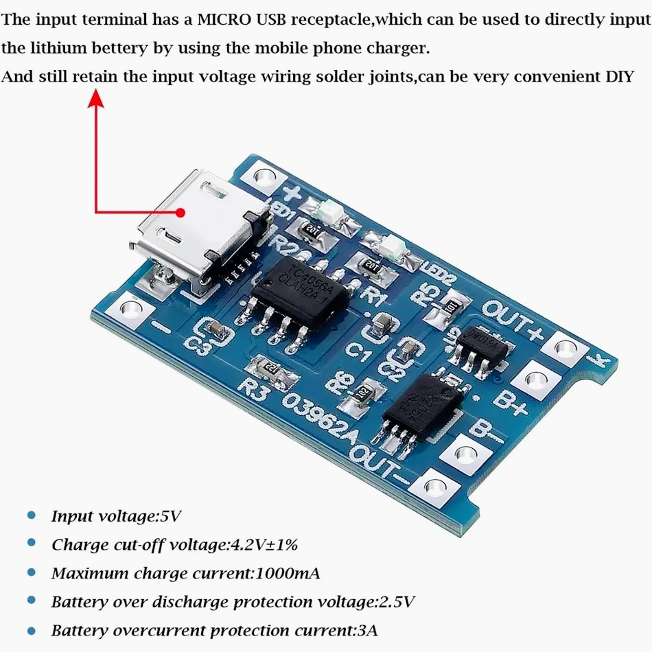 10/20 adet 5V 1A 18650 Lityum  - Tp4056 Module incelemesi ve fiyatı
