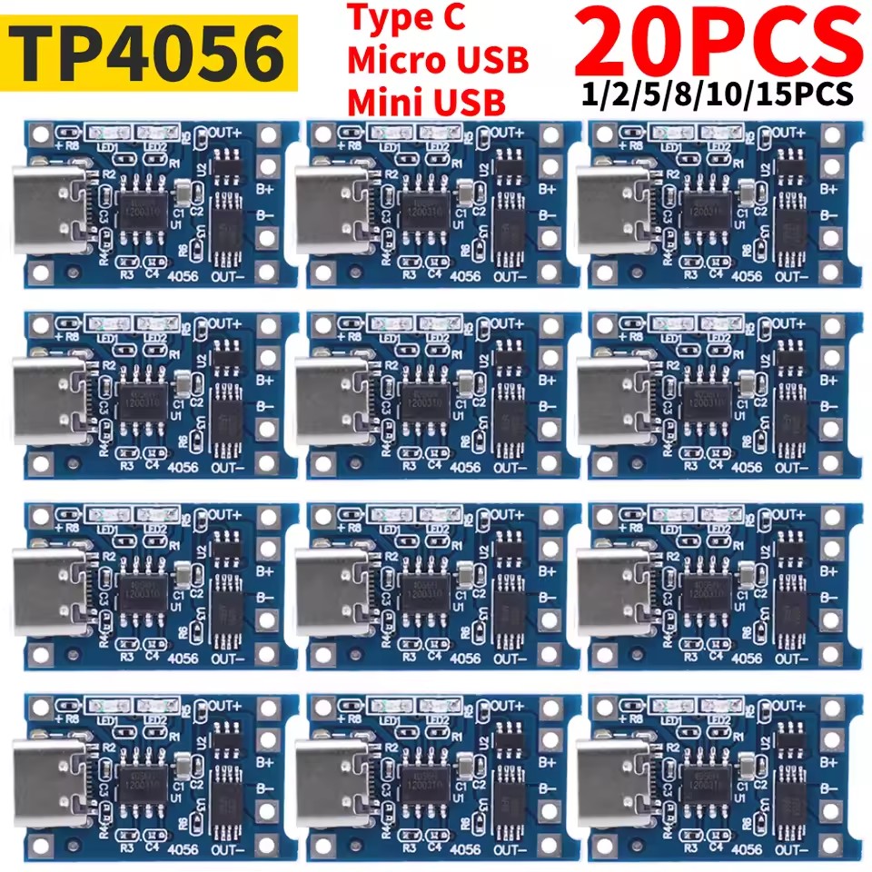 1-20 adet tip-c/mikro/Mini USB - Tp4056 Module incelemesi ve fiyatı