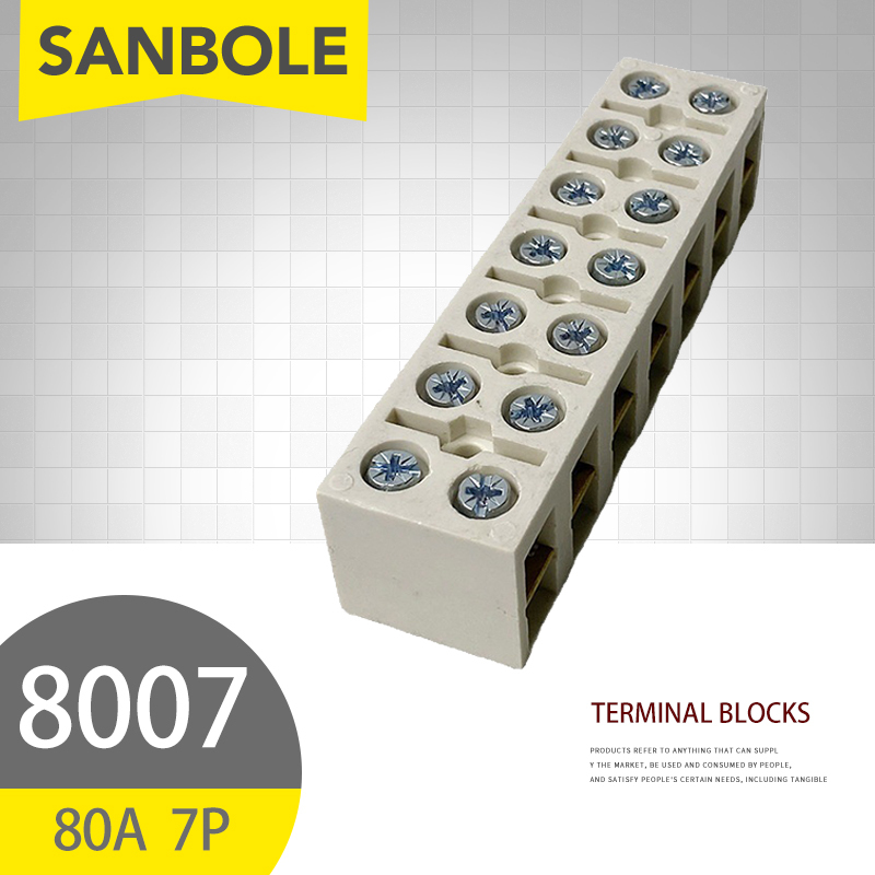 10 adet 80A/7P Terminal blokla - Screw Terminal Block incelemesi ve fiyatı