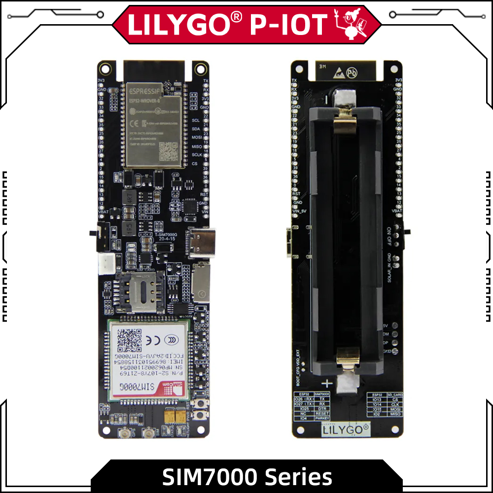 LILYGO® TTGO T-SIM7000G ESP32  - Esp32 Battery Holder Lipo incelemesi ve fiyatı