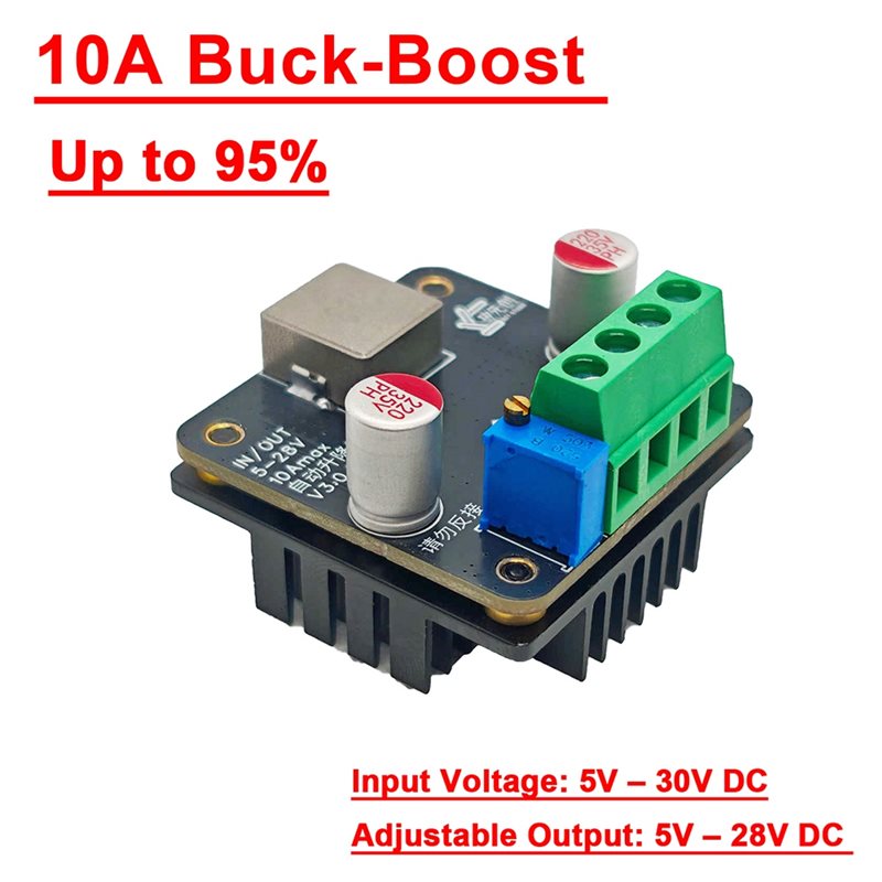 [B24B!】 10A DC-DC 5V-28V Buck- - Boost Converter incelemesi ve fiyatı