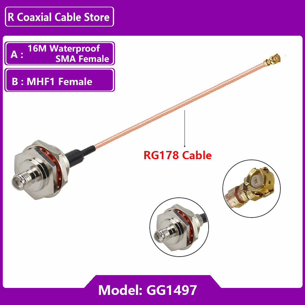 1PC UFL u.FL MHF Dişi - SMA Di - Ipex Connector incelemesi ve fiyatı
